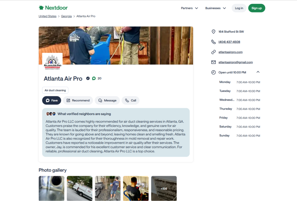 NextDoor - Atlanta Air Pro